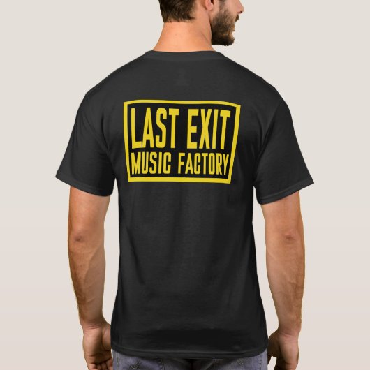 T-shirt Last Exit Music Factory Logo- Square (Dos)