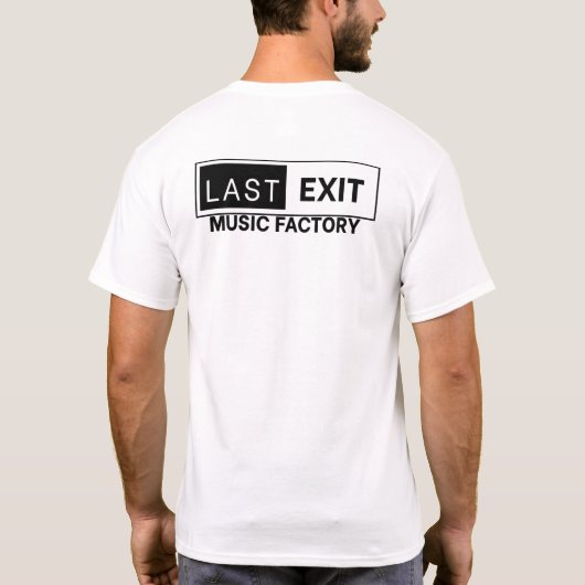 T-shirt Last Exit Music Factory- Minimalist  (Dos)