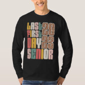 T-shirt Last First Day Senior 2023 Graduation Leopard (Devant)
