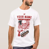 T-shirt Last Name Shirt, Custom Fix It Mechanic Skull (Devant)