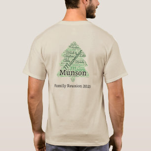 T-shirt Last Names Tree 2025