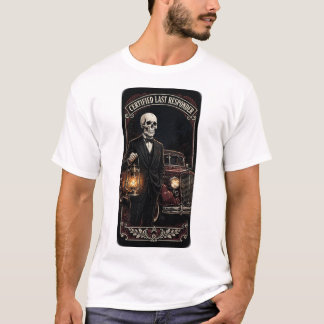 T-shirt Last Responder Skull — Service Funéraire