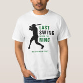 T-shirt Last Swing Before the Ring Baseball Bachelor Party (Devant)