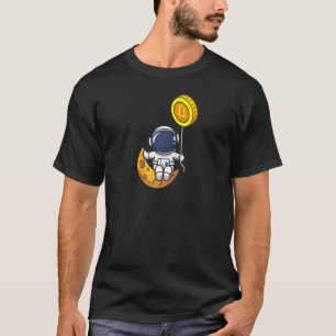 T-shirt L'Astronaut Bitcoin Btc À L'Univers De La Lune Cry