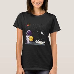 T-shirt L'Astronaut De L'Espace La Chemise Drôle Bowler À