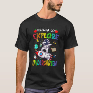T-shirt L'Astronaut Revient À L'École Prêt À Explorer Kind