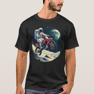 T-shirt L'astronaute à cheval Motocross sur la Lune