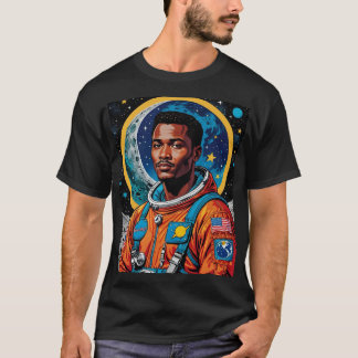 T-shirt L'astronaute Afrofuturiste Héroaut Art Tee