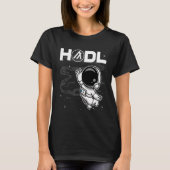 T-shirt L'Astronaute Algorand Algo Coin Hodl Au Cristal Lu (Devant)