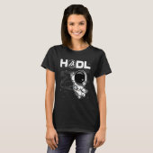 T-shirt L'Astronaute Algorand Algo Coin Hodl Au Cristal Lu (Devant entier)