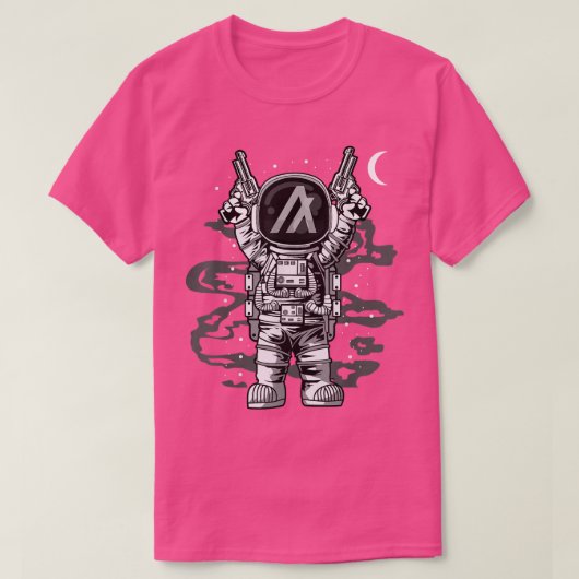 T-shirt L'Astronaute Algorand Pied ALGO À La Lune Crypto À (Design devant)