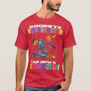 T-shirt L'astronaute Au revoir Maternelle Je Suis Un Écoli