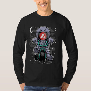 T-shirt L'Astronaute Avalanche Avax Pièce À La Lune Crypto