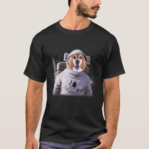 T-shirt L'astronaute beagle Chien Profond Dans L'Espace Co