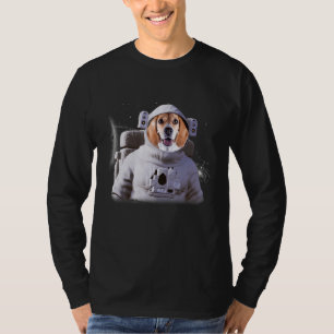 T-shirt L'astronaute beagle Chien Profond Dans L'Espace Co