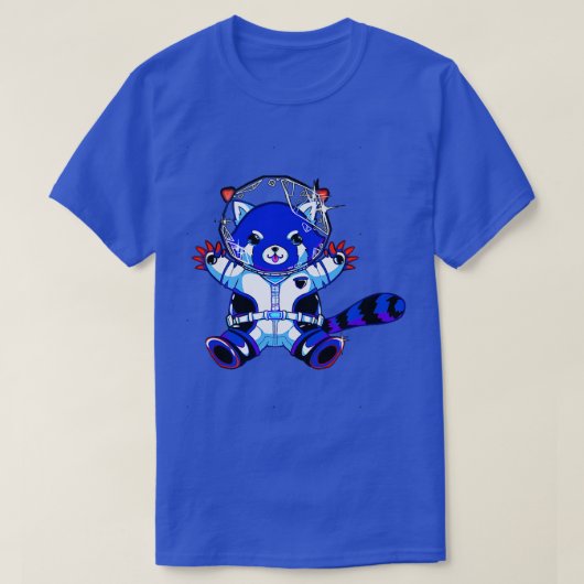 T-shirt L'astronaute Blue Panda (Design devant)