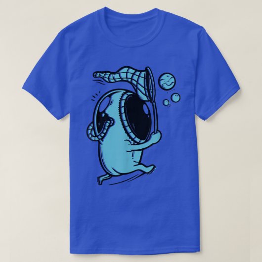 T-shirt L'astronaute bulle de l'espace de dessin (Design devant)