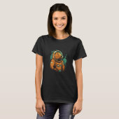 T-shirt L'astronaute Capybara Spaceman Space Capybaras Cap (Devant entier)