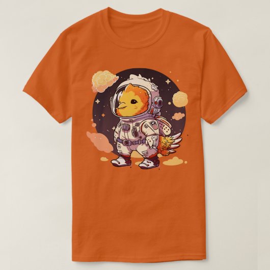 T-shirt L'astronaute Chicken (Design devant)