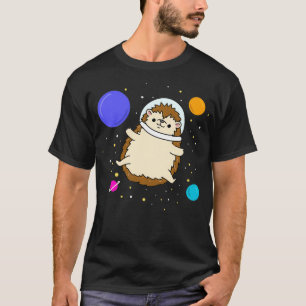 T-shirt L'astronaute de hérisson dans l'espace Hedgehog Lo
