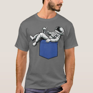 T-shirt L'astronaute de poche drôle Space Universe Cadeaux