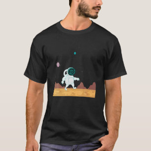 T-shirt L'Astronaute De Safemoon Au Bloc De Cryptomonnaie 