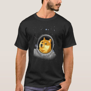 T-shirt L'Astronaute Doge Crypto Dogecoin À La Lune Dogeco