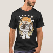 T-shirt L'Astronaute Doge Shiba Inu À L'Espace Extérieur D (Devant)