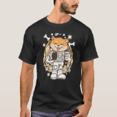 T-shirt L'Astronaute Doge Shiba Inu À L'Espace Extérieur D (Devant)
