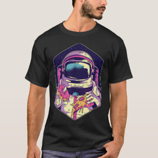 T-shirt L'astronaute Donut Pizza