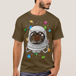T-shirt L'astronaute du tigre, animal profond dans l'espac