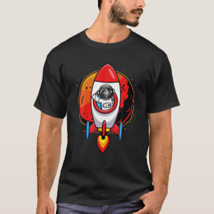 T-shirt L'Astronaute Ethereum ETH Pièce À La Lune Crypto T