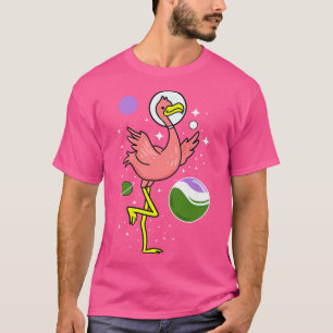T-shirt L'astronaute Flamant rose Genderqueer Pride