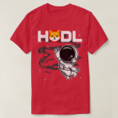 T-shirt L'astronaute HODL Shiba Inu SHIB Pièce À La Lune C (Design devant)