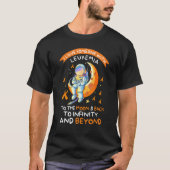 T-shirt L'astronaute Leucémie Sensibilisation Aimer Quelqu (Devant)