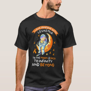 T-shirt L'astronaute Leucémie Sensibilisation Aimer Quelqu