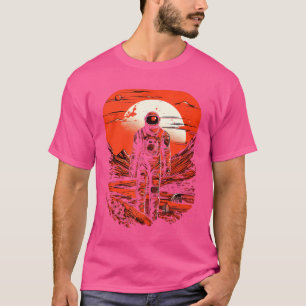 T-shirt L'astronaute Mars Red Planet Rover Spaceman Scienc