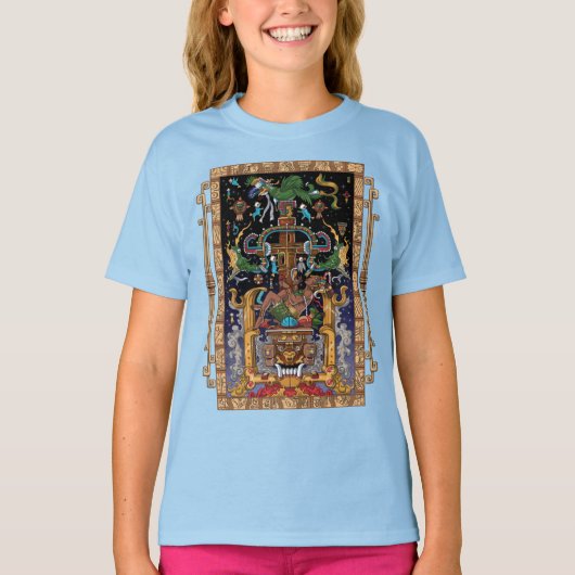 T-shirt L'astronaute maya King Pakal (Devant)