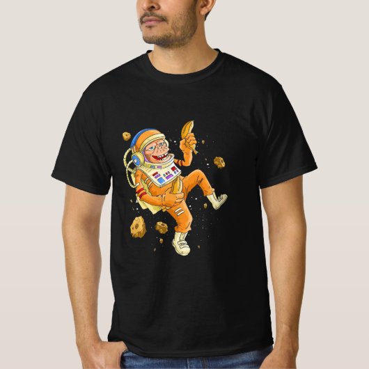 T-shirt L'astronaute Monkey Space (Devant)