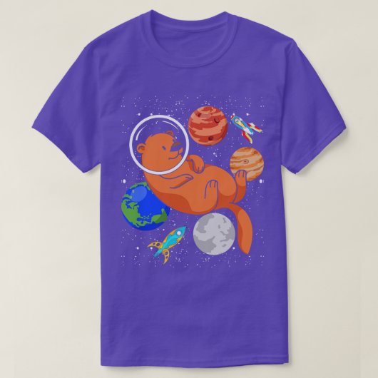 T-shirt L'astronaute Otter (Design devant)