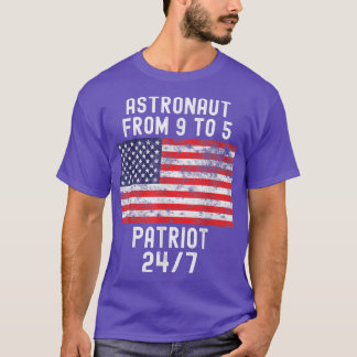 T-shirt L'astronaute Patriot Chemise Patriotique 4 juillet