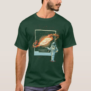 T-shirt L'astronaute photographie de l'univers par Tob