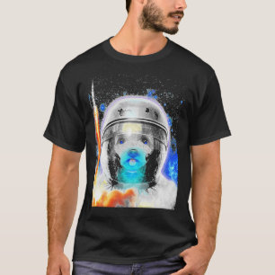 T-shirt L'astronaute Poodle Chien Poodle Chien Amoureux de