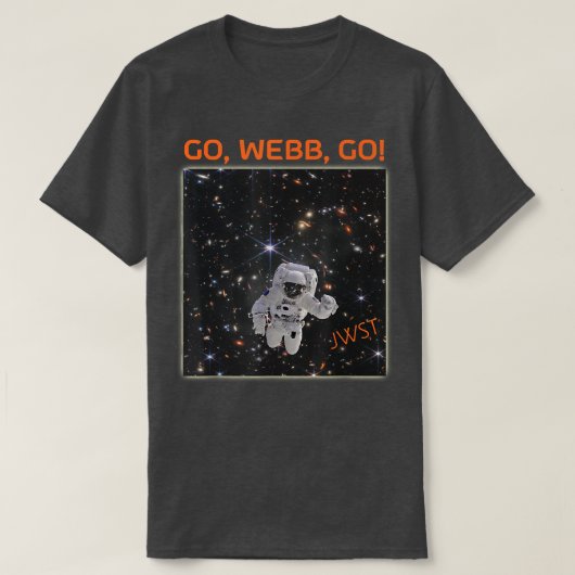 T-shirt L'astronaute premier champ profond image Webcam Sp (Design devant)