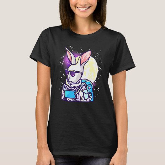 T-shirt L'astronaute Rabbit - Dans l'espace (Devant)