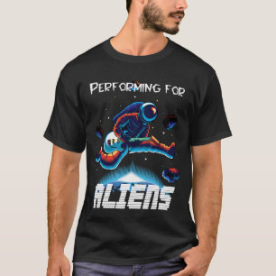 T-shirt L'astronaute Rocking Guitare en concert spatial