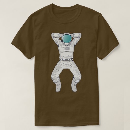 T-shirt L'astronaute se repose dans l'espace (Design devant)