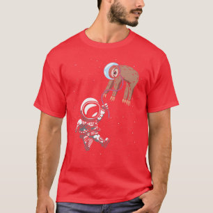 T-shirt L'astronaute Sloth Space Space Travel Cosmonaut