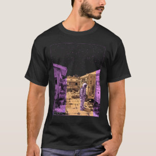 T-shirt L'astronaute Space Party au-dessus de l'art graphi