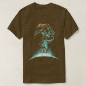 T-shirt L'Astronaute Spatial Grind Spaceman Surfing Dans L (Design devant)